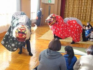 ホールイベント（獅子舞）