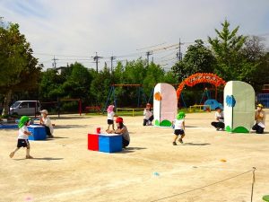 運動会園内予行練習